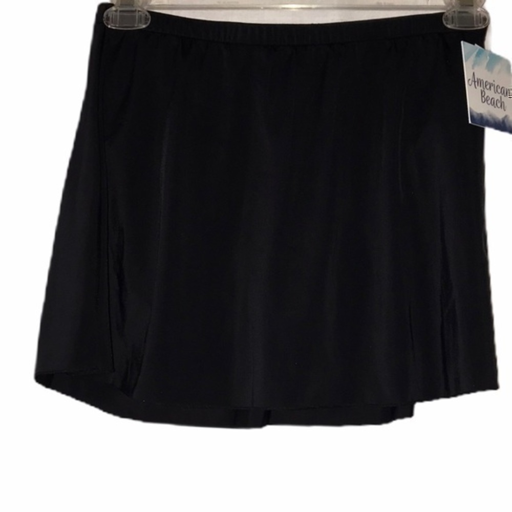 American Beach Marine Black Swim Skirt - Size 16 - NWT
